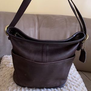 Coach Bucket crossbody leather Vintage